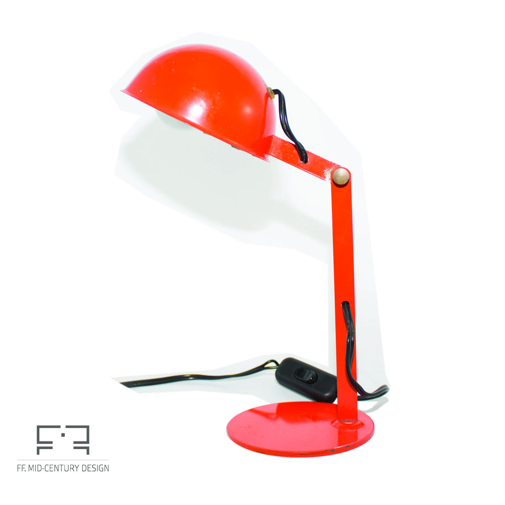 Mid Century Modern Table Lamp Orange