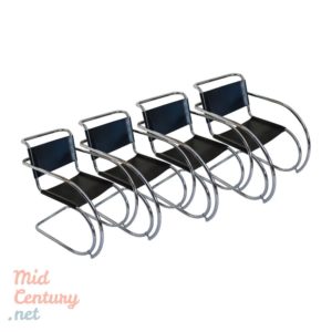 Set of 4 "MR" armchairs by Ludwig Mies van der Rohe