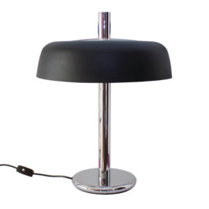 Mid-Century Black Mushroom Table Lamp by Egon Hillebrand for Hillebrand Lighting, 1960s